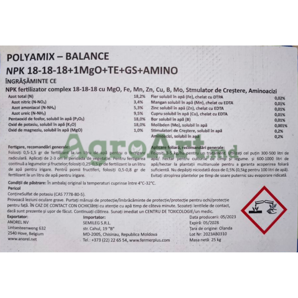 Polyamix Balance 18-18-18 + TE (25 кг) ANO-GROPOL1 фото