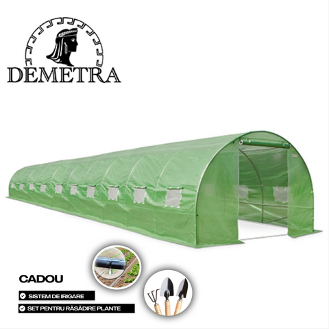 Seră pentru grădină 12x4x2.25 m 66405 foto