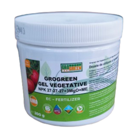 GroGreen ГЕЛЬ Vegetative 27-27-27+3MgO (0,2 kг) GRI-VEG/02K фото